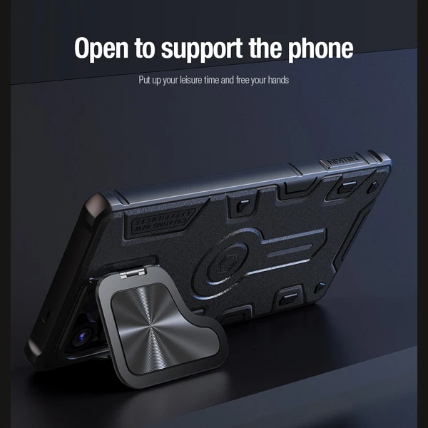 خرید گارد ضد ضربه مگنتی کمرا استند Samsung Galaxy S25 Ultra مارک نیلکین مدل Camshield Armor Prop