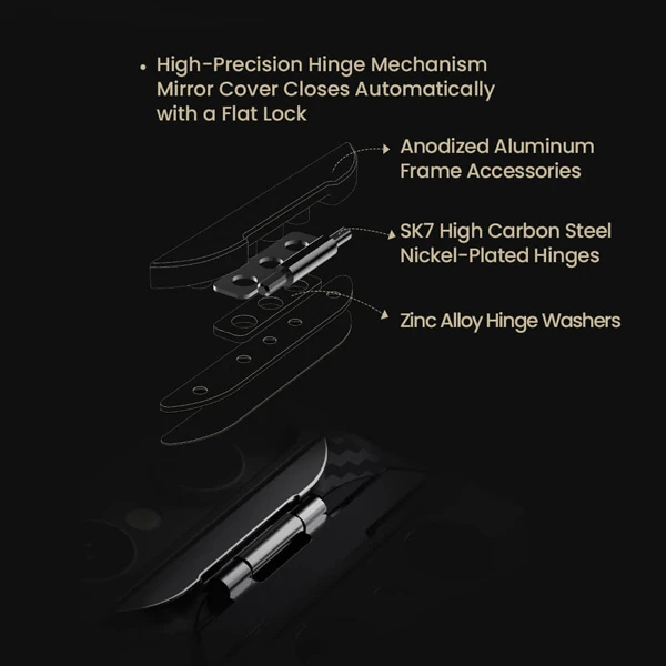 خرید گارد کربنی مگنتی کمرا استند Samsung Galaxy S25 Ultra مارک نیلکین مدل CarboProp Fine Hole