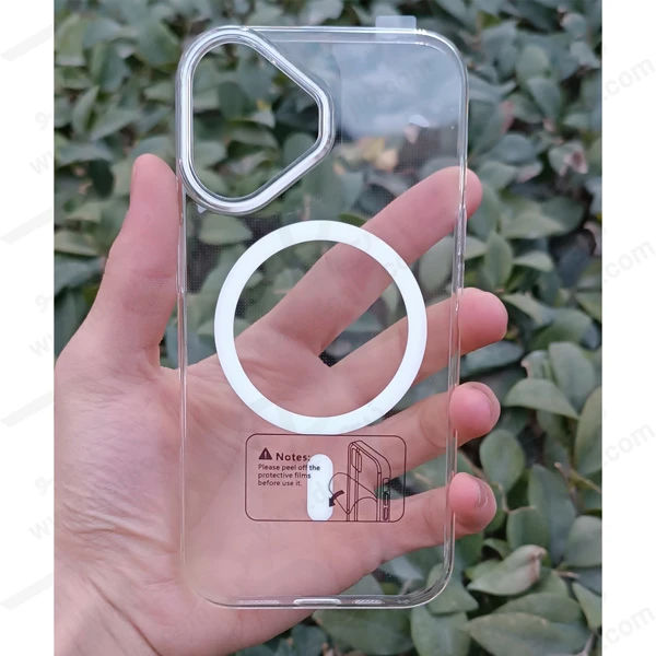 خرید گارد کریستالی شفاف رنگی مگ سیف iPhone 16