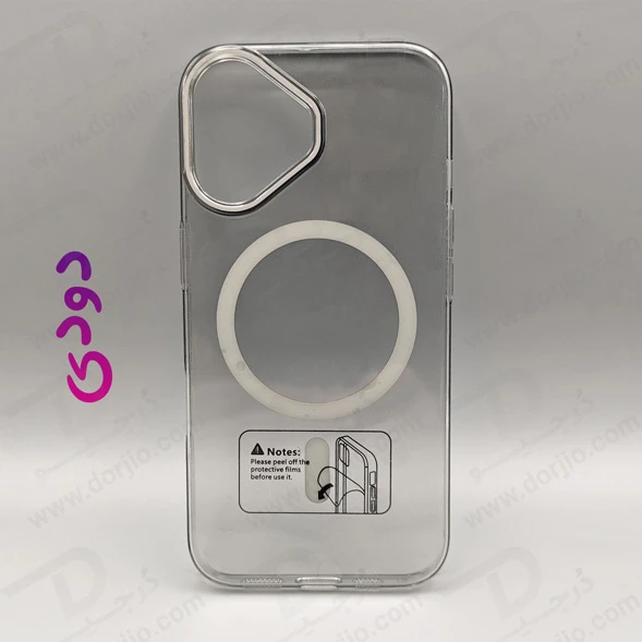 خرید گارد کریستالی شفاف رنگی مگ سیف iPhone 16