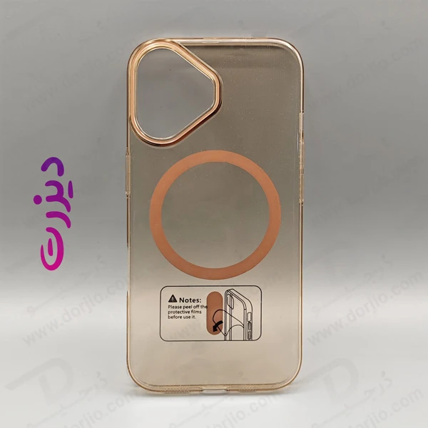 خرید گارد کریستالی شفاف رنگی مگ سیف iPhone 16