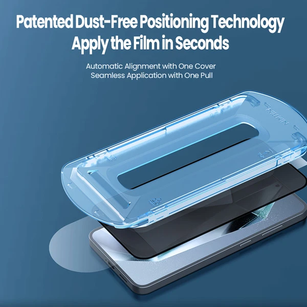 خرید گلس حریم شخصی با ابزار مخصوص نصب Samsung Galaxy S25 Plus مارک نیلکین مدل Guardian