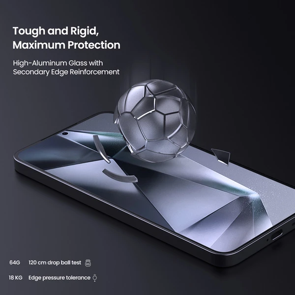 خرید گلس شیشه ای با ابزار نصب Samsung Galaxy S25 Plus مارک نیلکین مدل H+Pro