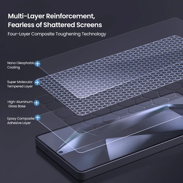 خرید گلس شیشه ای با ابزار نصب Samsung Galaxy S25 Ultra مارک نیلکین مدل H+Pro خرید گلس شیشه ای با ابزار نصب Samsung Galaxy S25 Ultra مارک نیلکین مدل H+Pro