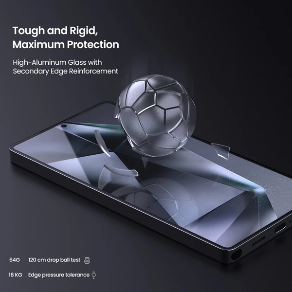 خرید گلس شیشه ای با ابزار نصب Samsung Galaxy S25 Ultra مارک نیلکین مدل H+Pro