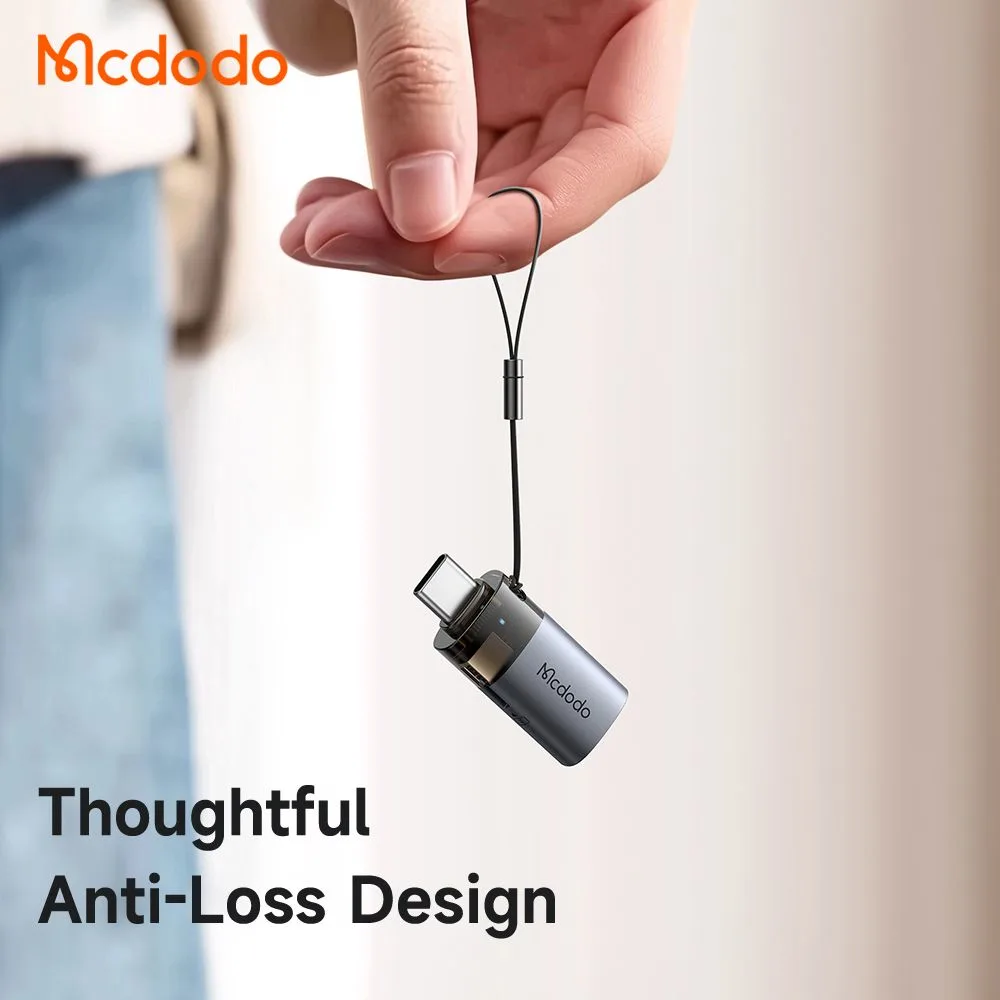 مبدل دوکاره مک‌دودو مدل Mcdodo OT-7600 سری USB-C و USB-A با درگاه کارت حافظه