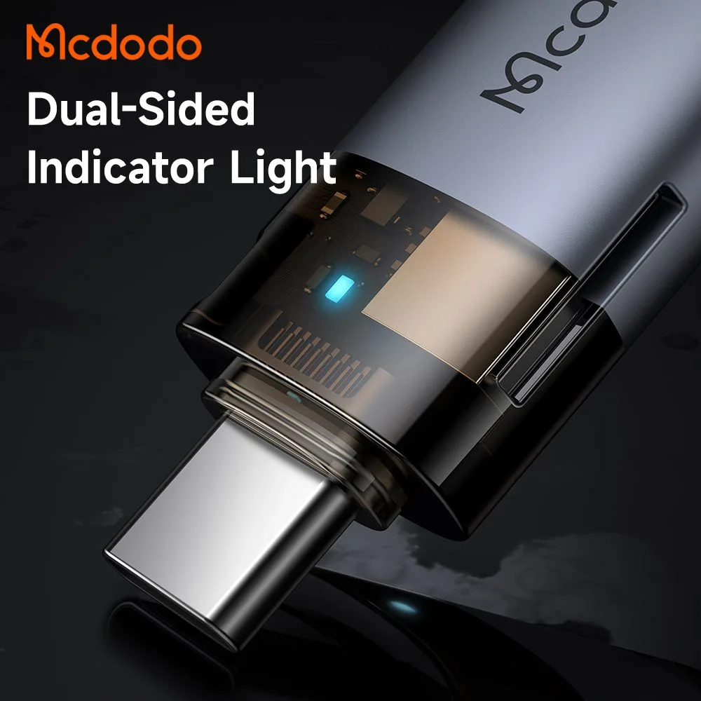 مبدل دوکاره مک‌دودو مدل Mcdodo OT-7600 سری USB-C و USB-A با درگاه کارت حافظه