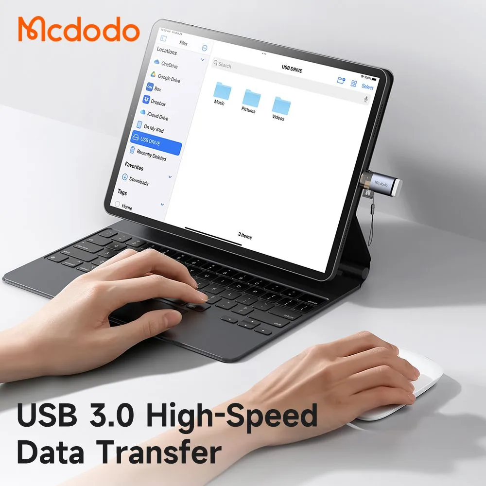 مبدل دوکاره مک‌دودو مدل Mcdodo OT-7600 سری USB-C و USB-A با درگاه کارت حافظه
