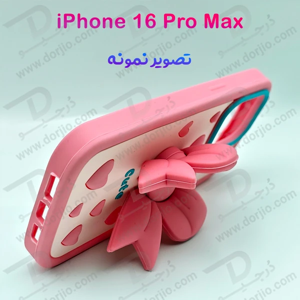 خرید قاب سیلیکونی طرح دار برجسته iPhone 16 Pro Max سری STiTCH
