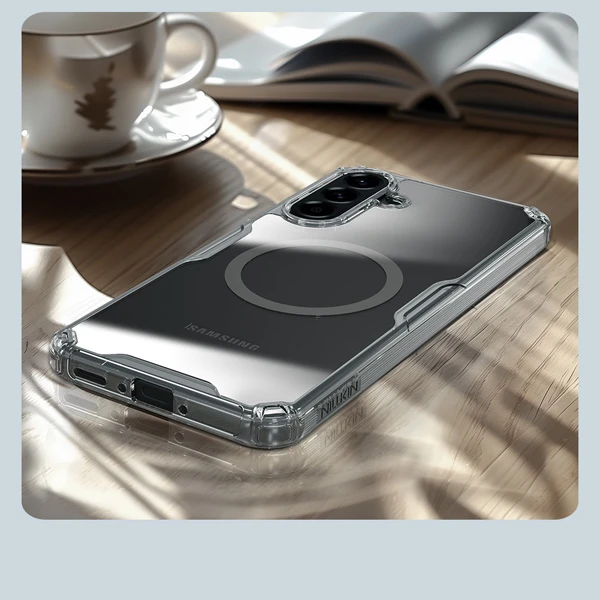 خرید قاب شفاف مگ سیف Samsung Galaxy A36 مارک نیلکین مدل Nature TPU Pro Magnetic