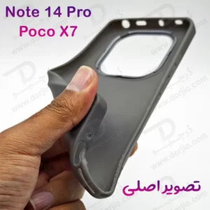 خرید گارد ژله ای طرح چرم Xiaomi Redmi Note 14 Pro 5G