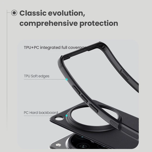 قاب ضد ضربه مگنتی Oppo Find X8 Ultra مارک نیلکین مدل Super Frosted Shield Pro Magnetic