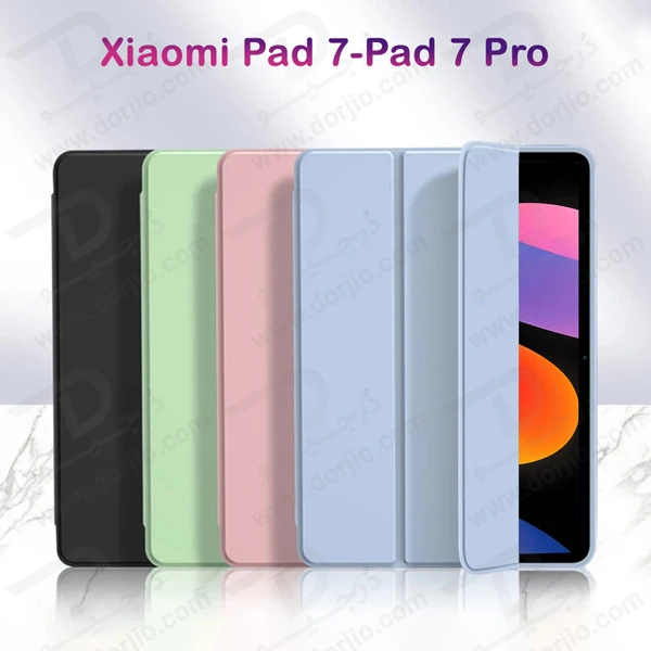 خرید فلیپ کاور پشت شفاف با درگاه قلم Xiaomi Pad 7-Pad 7 Pro