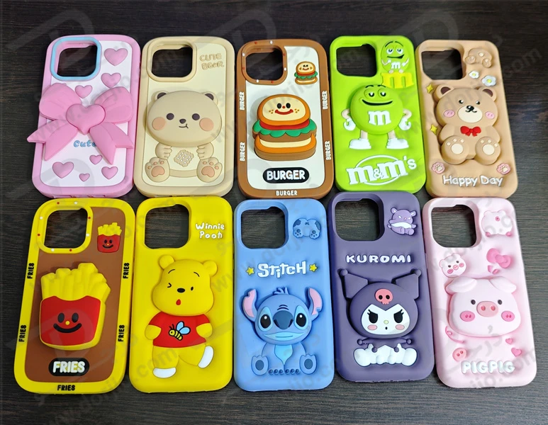 خرید قاب سیلیکونی طرح دار برجسته iPhone 14 سری STiTCH