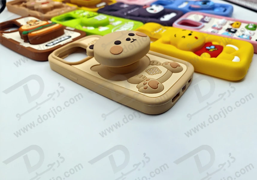 خرید قاب سیلیکونی طرح دار برجسته iPhone 15 سری STiTCH