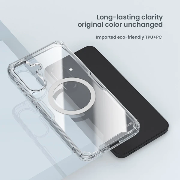 خرید قاب شفاف مگ سیف نیلکین Samsung Galaxy A56 مدل Nature TPU Pro Magnetic