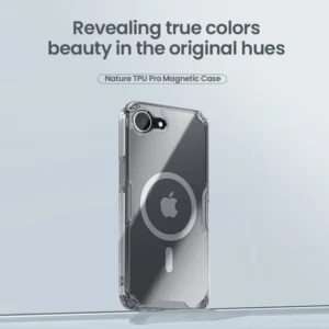 خرید قاب شفاف مگ سیف iPhone 16e مارک نیلکین مدل Nature TPU Pro Magnetic