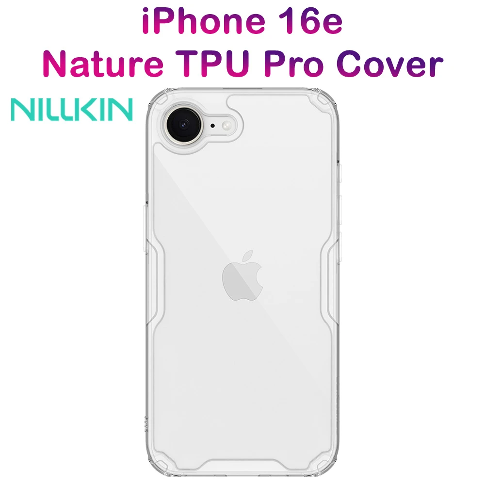 خرید قاب شفاف iPhone 16e مارک نیلکین مدل Nature TPU Pro