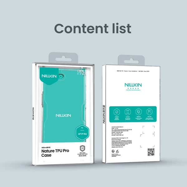 خرید قاب شفاف iPhone 16e مارک نیلکین مدل Nature TPU Pro