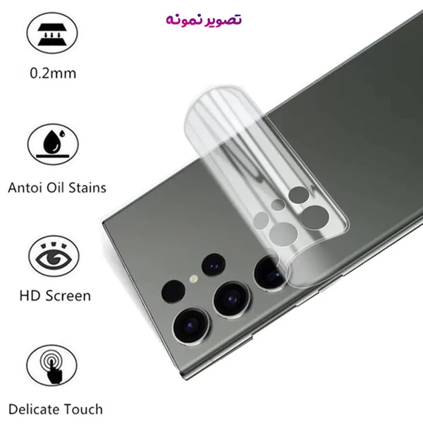خرید نانو برچسب شفاف پشت گوشی Samsung Galaxy S25 Ultra