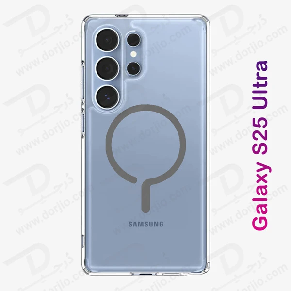 خرید کریستال کاور شفاف مگ سیف Samsung Galaxy S25 Ultra مارک Spigen