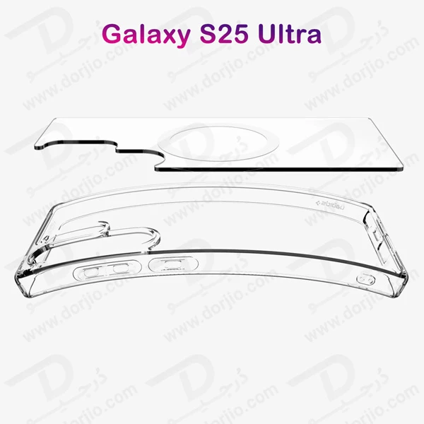 خرید کریستال کاور شفاف مگ سیف Samsung Galaxy S25 Ultra مارک Spigen