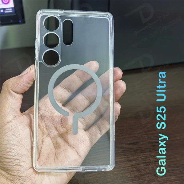 خرید کریستال کاور شفاف مگ سیف Samsung Galaxy S25 Ultra مارک Spigen
