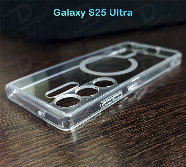 خرید کریستال کاور شفاف مگ سیف Samsung Galaxy S25 Ultra مارک Spigen