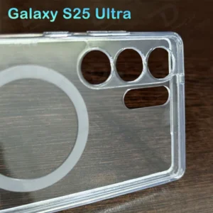 خرید کریستال کاور شفاف مگ سیف Samsung Galaxy S25 Ultra مارک Spigen