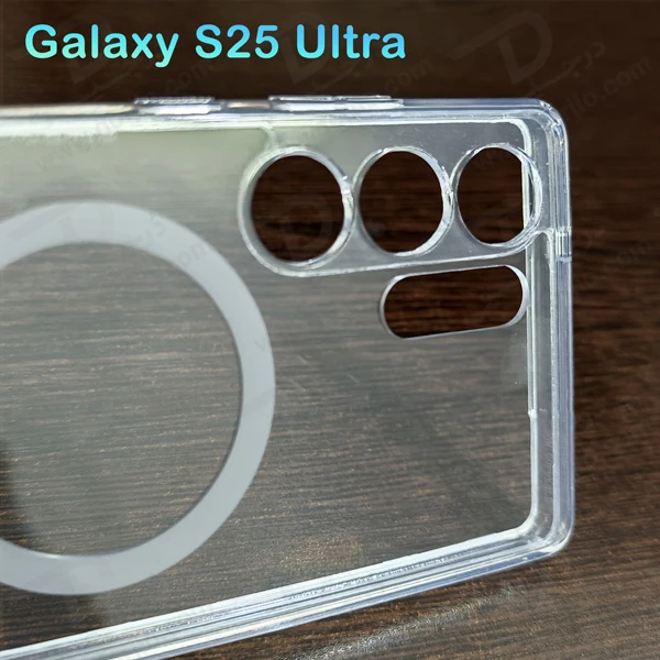 خرید کریستال کاور شفاف مگ سیف Samsung Galaxy S25 Ultra مارک Spigen
