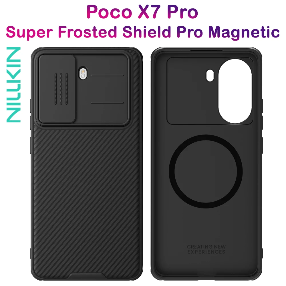 خرید گارد ضد ضربه مگ سیف Xiaomi Poco X7 Pro مارک نیلکین مدل Camshield Pro Magnetic