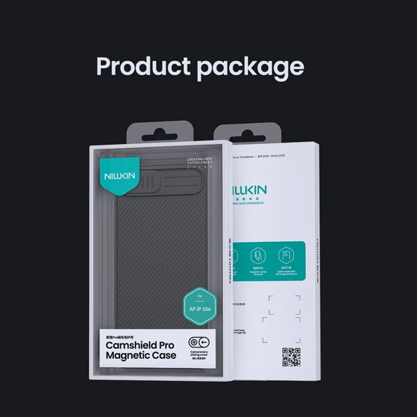 خرید گارد ضد ضربه مگ سیف iPhone 16e مارک نیلکین مدل Camshield Pro Magnetic