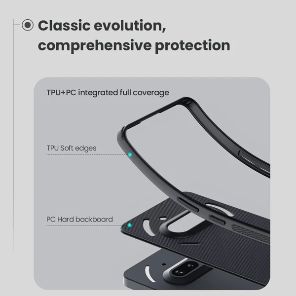 قاب ضد ضربه مگنتی Nothing Phone 3a مارک نیلکین مدل Super Frosted Shield Pro Magnetic