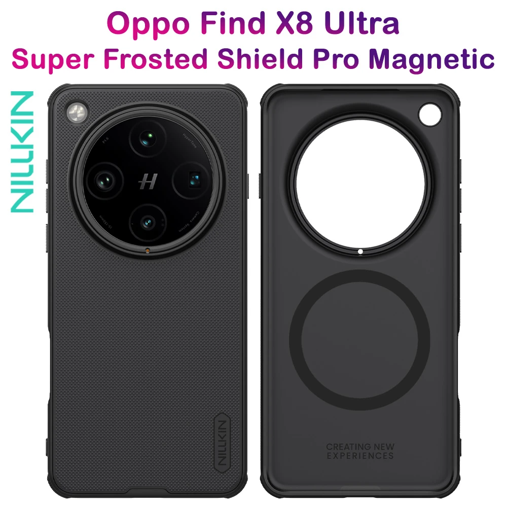 قاب ضد ضربه مگنتی Oppo Find X8 Ultra مارک نیلکین مدل Super Frosted Shield Pro Magnetic
