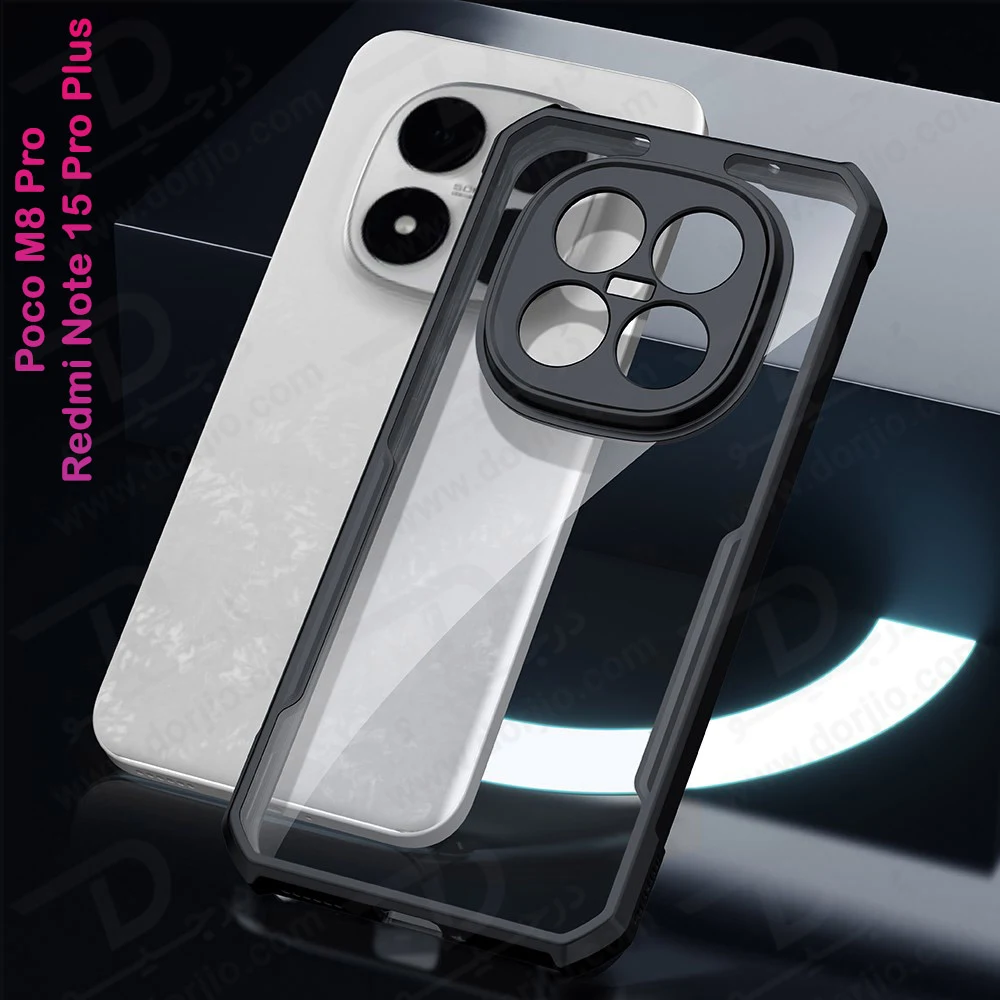 کریستال شیلد شفاف Poco M8 Pro مارک XUNDD سری Beatle