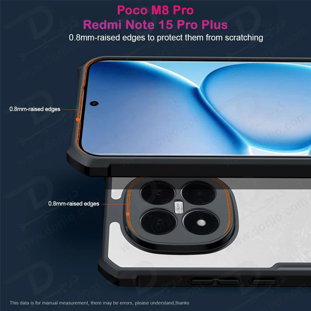 کریستال شیلد شفاف Poco M8 Pro مارک XUNDD سری Beatle