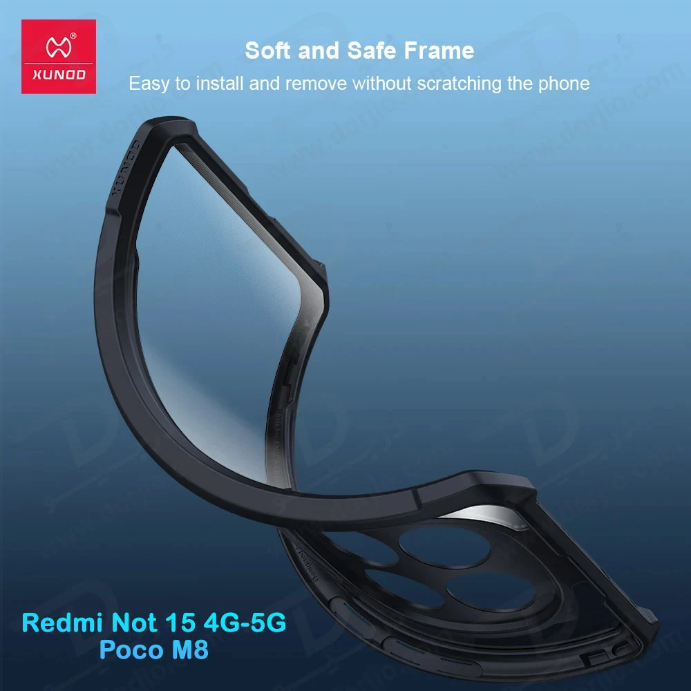 کریستال شیلد شفاف Redmi Note 15 4G-5G مارک XUNDD سری Beatle