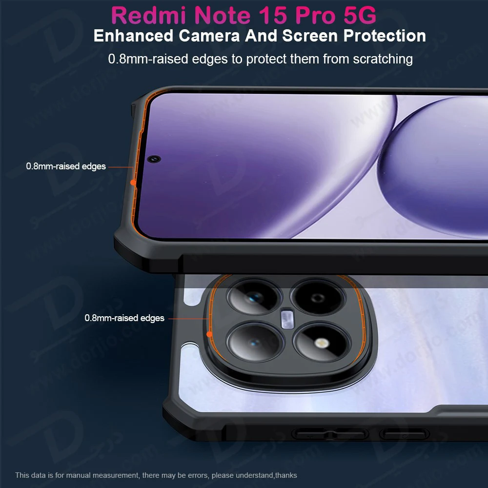 کریستال شیلد شفاف Redmi Note 15 Pro مارک XUNDD سری Beatle