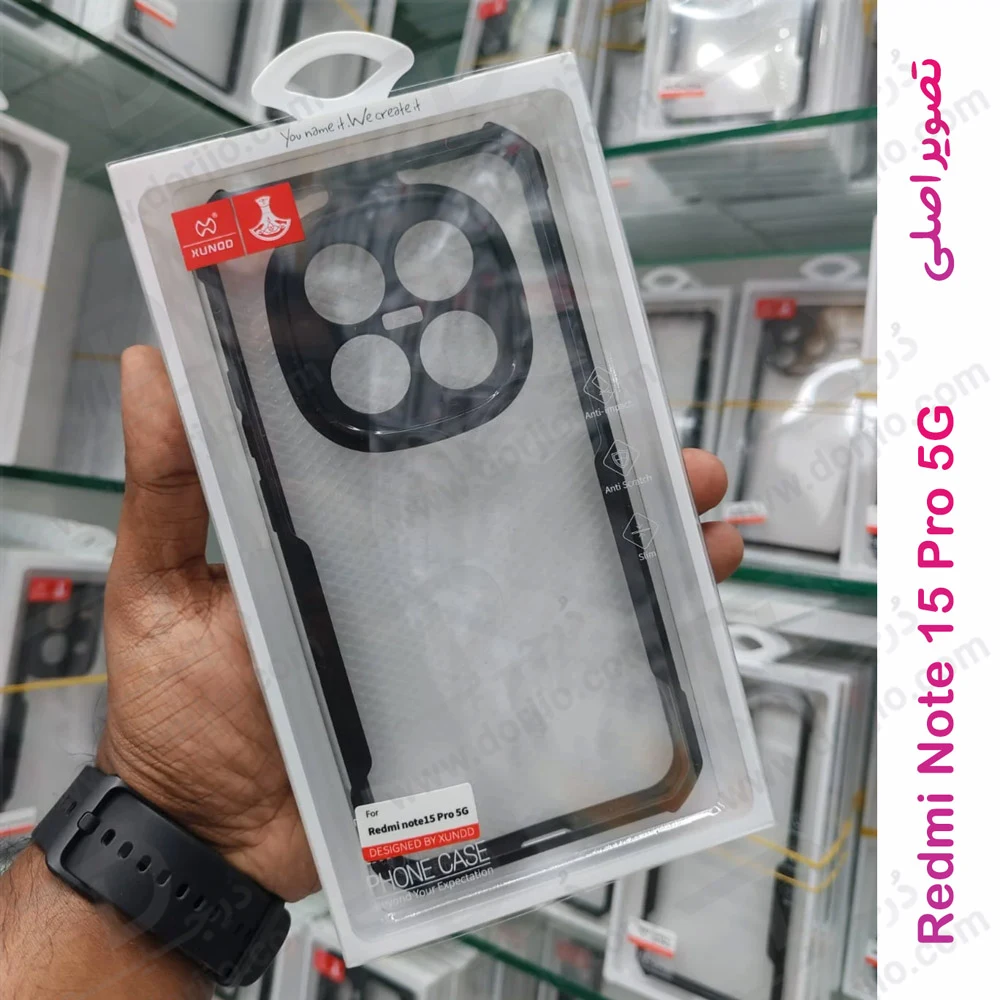 کریستال شیلد شفاف Redmi Note 15 Pro مارک XUNDD سری Beatle