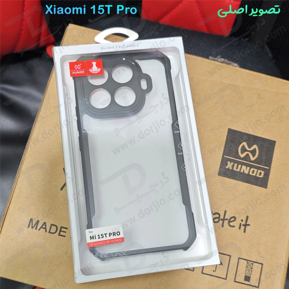 کریستال شیلد شفاف Xiaomi 15T Pro مارک XUNDD سری Beatle