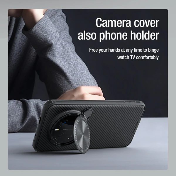 خرید قاب ضد ضربه مگنتی کمرا استند Honor Magic 7Pro مارک نیلکین مدل Camshield Prop Magnetic