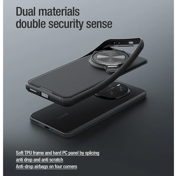 خرید قاب ضد ضربه مگنتی کمرا استند Honor Magic7 Pro مارک نیلکین مدل Camshield Prop Magnetic