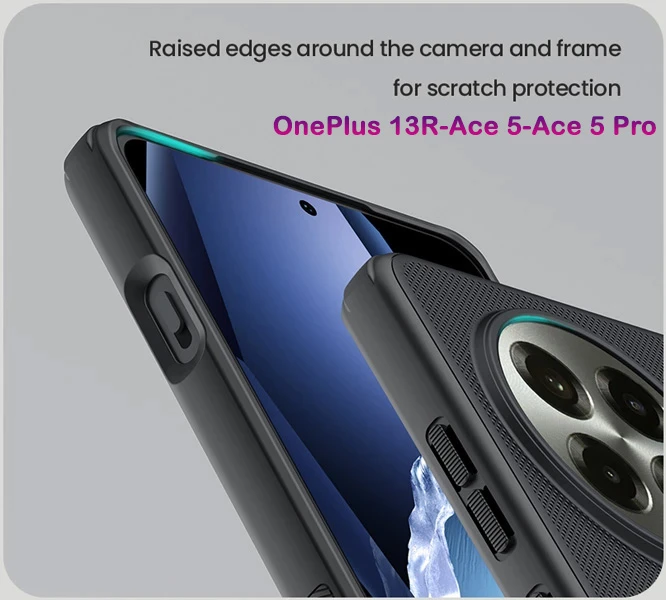 خرید قاب ضد ضربه مگنتی OnePlus 13R مارک نیلکین مدل Super Frosted Shield Pro Magnetic-درجیو
