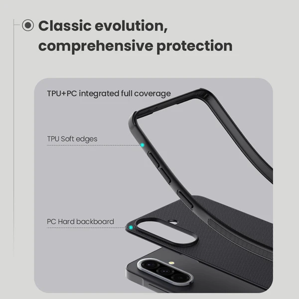 خرید قاب ضد ضربه Samsung Galaxy A56 مارک نیلکین مدل Super Frosted Shield Pro