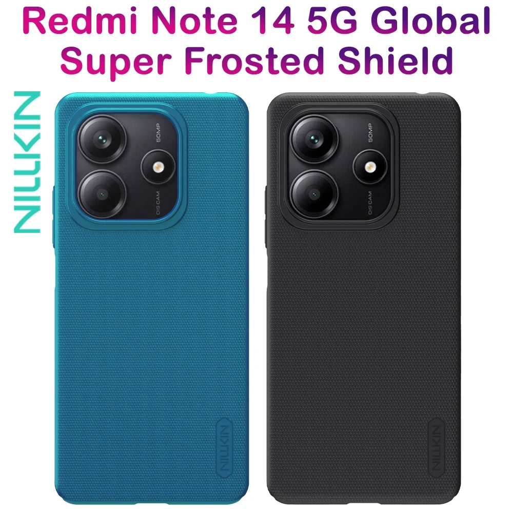 خرید قاب محافظ Xiaomi Redmi Note 14 5G نسخه جهانی مارک نیلکین مدل Super Frosted Shield
