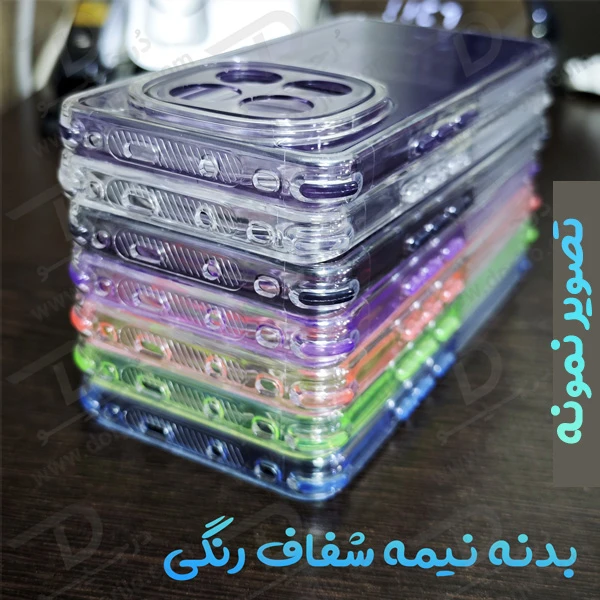 کریستال کاور دولایه ژله ای رنگی Xiaomi Poco C75 مارک Space