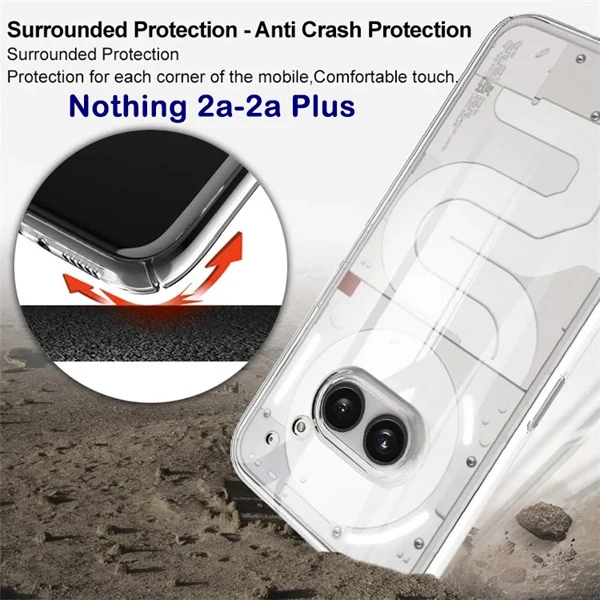 خرید قاب شفاف تمام کریستالی Nothing Phone 2a Plus مارک LEXOM