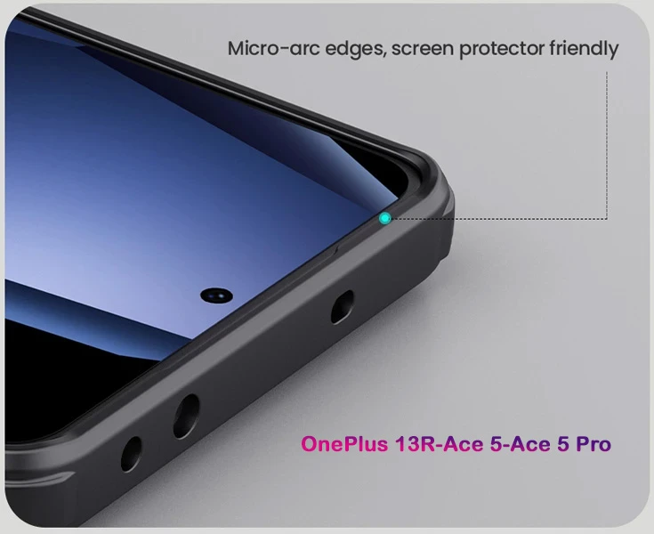 خرید قاب ضد ضربه OnePlus Ace 5 Pro مارک نیلکین مدل Super Frosted Shield Pro