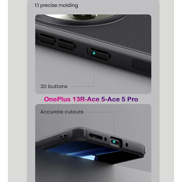 خرید قاب ضد ضربه OnePlus Ace 5 Pro مارک نیلکین مدل Super Frosted Shield Pro