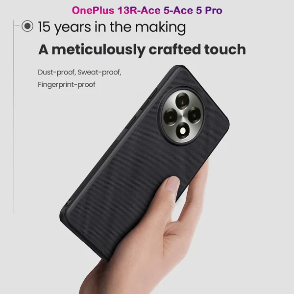 خرید قاب ضد ضربه OnePlus Ace 5 Pro مارک نیلکین مدل Super Frosted Shield Pro